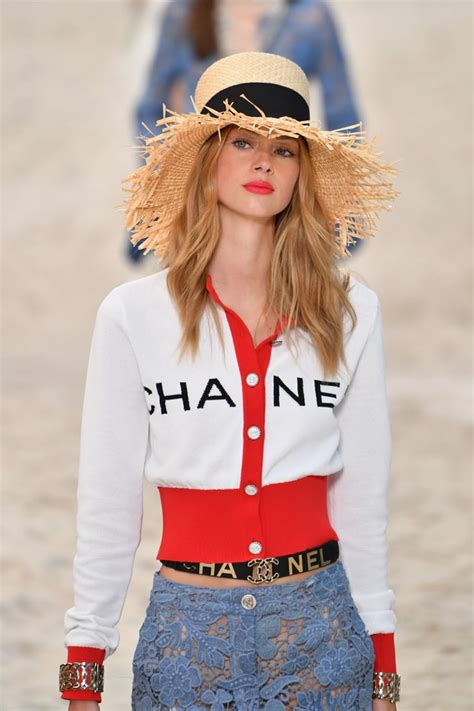 chanel straw beach hat|chanel tweed hat.